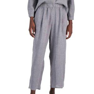 Eileen Fisher - Gray Check Taped Ankle Pant - (and Tank set)